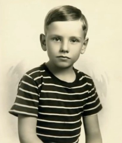 Warren Buffet as a child.