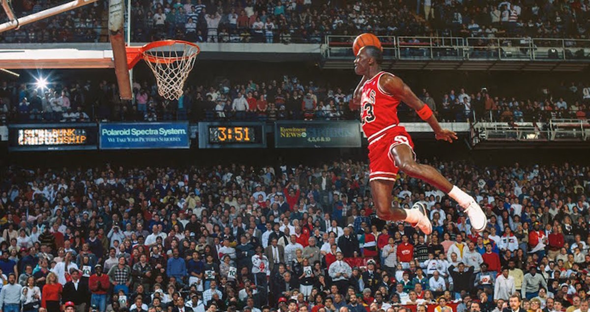 Michael Jordan's most iconic dunk.