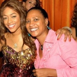 Trina with her mother.