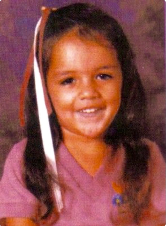 Michelle Rodriguez at the age of 7.